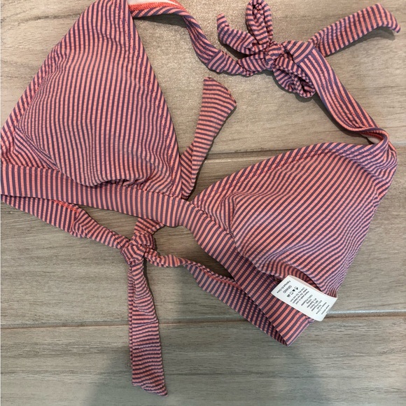 Salt Life Pink & Blue Triangle Striped Bikini Top size Large - Picture 3 of 13